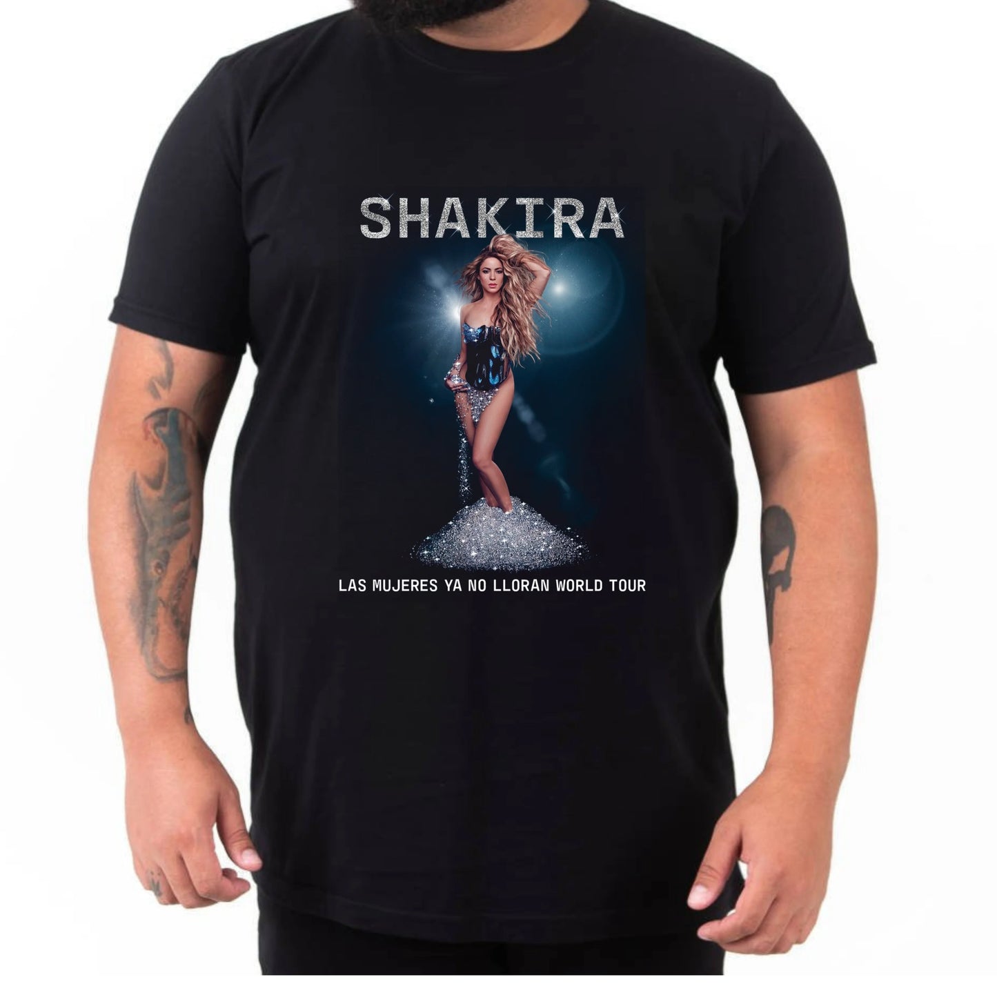Frete Grátis - Camiseta Shakira Tour 2025 Brasil em Algodão Premium .30 Penteado - 10