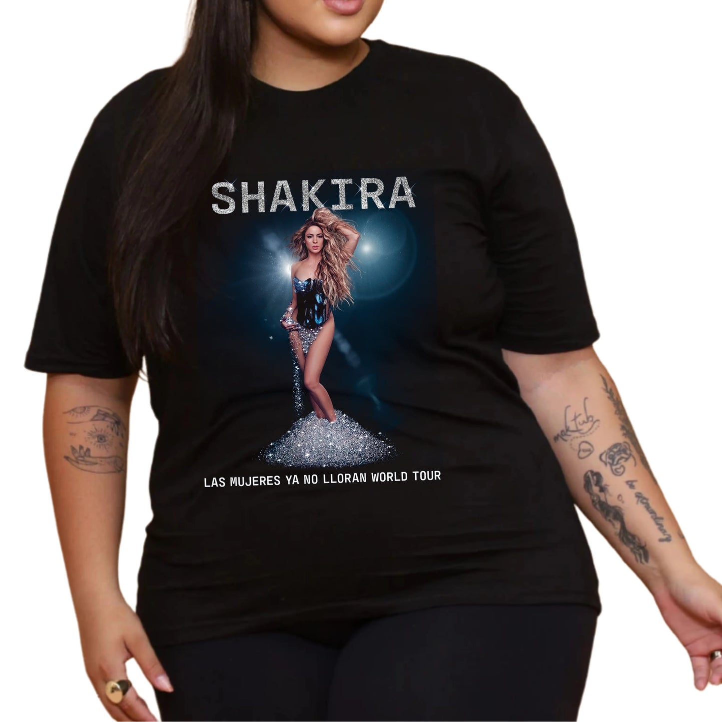 Frete Grátis - Camiseta Shakira Tour 2025 Brasil em Algodão Premium .30 Penteado - 10