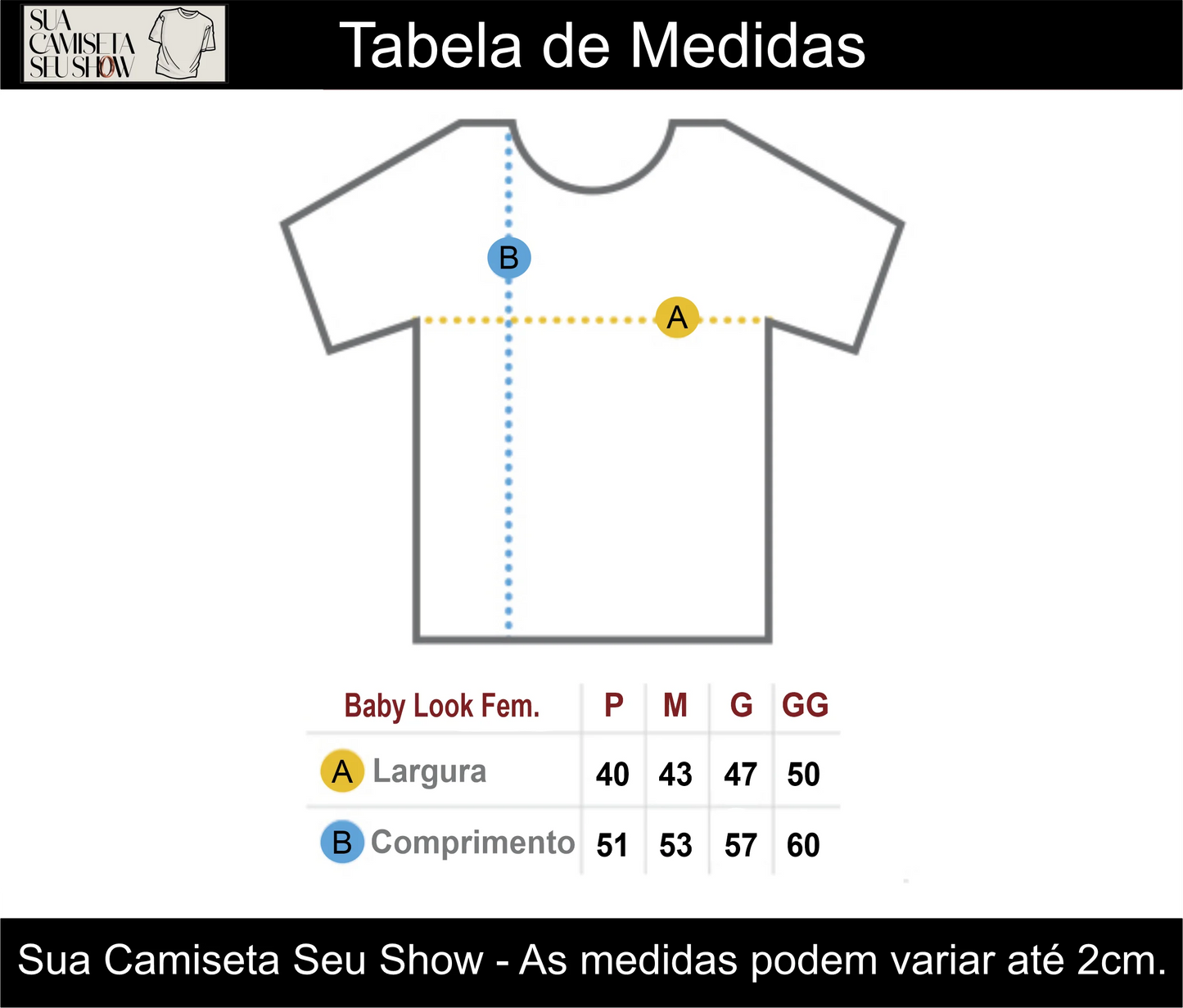 Camiseta Shakira Tour 2025 Brasil em Algodão Premium .30 Penteado - 01