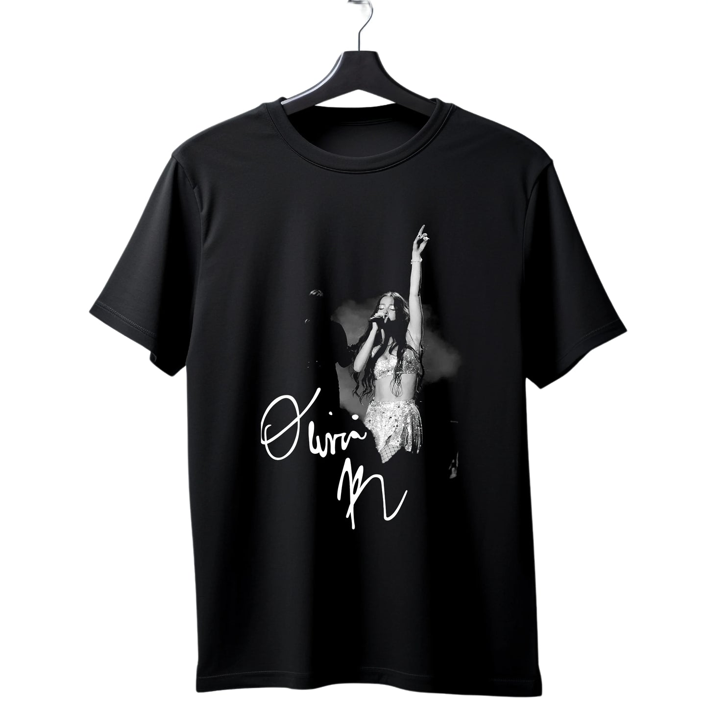 Frete Grátis - Camiseta Olivia Rodrigo em Algodão Premium .30 Penteado - 01