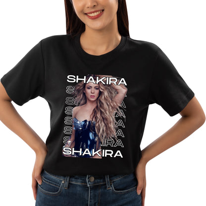 Camiseta Shakira Tour 2025 Brasil em Algodão Premium .30 Penteado - 01