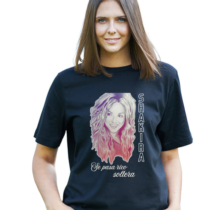 Camiseta Shakira Tour 2025 Brasil em Algodão Premium .30 Penteado - 02