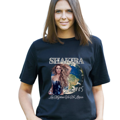 Camiseta Shakira Tour 2025 Brasil em Algodão Premium .30 Penteado - 06