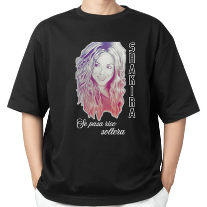 Camiseta Shakira Tour 2025 Brasil em Algodão Premium .30 Penteado - 02