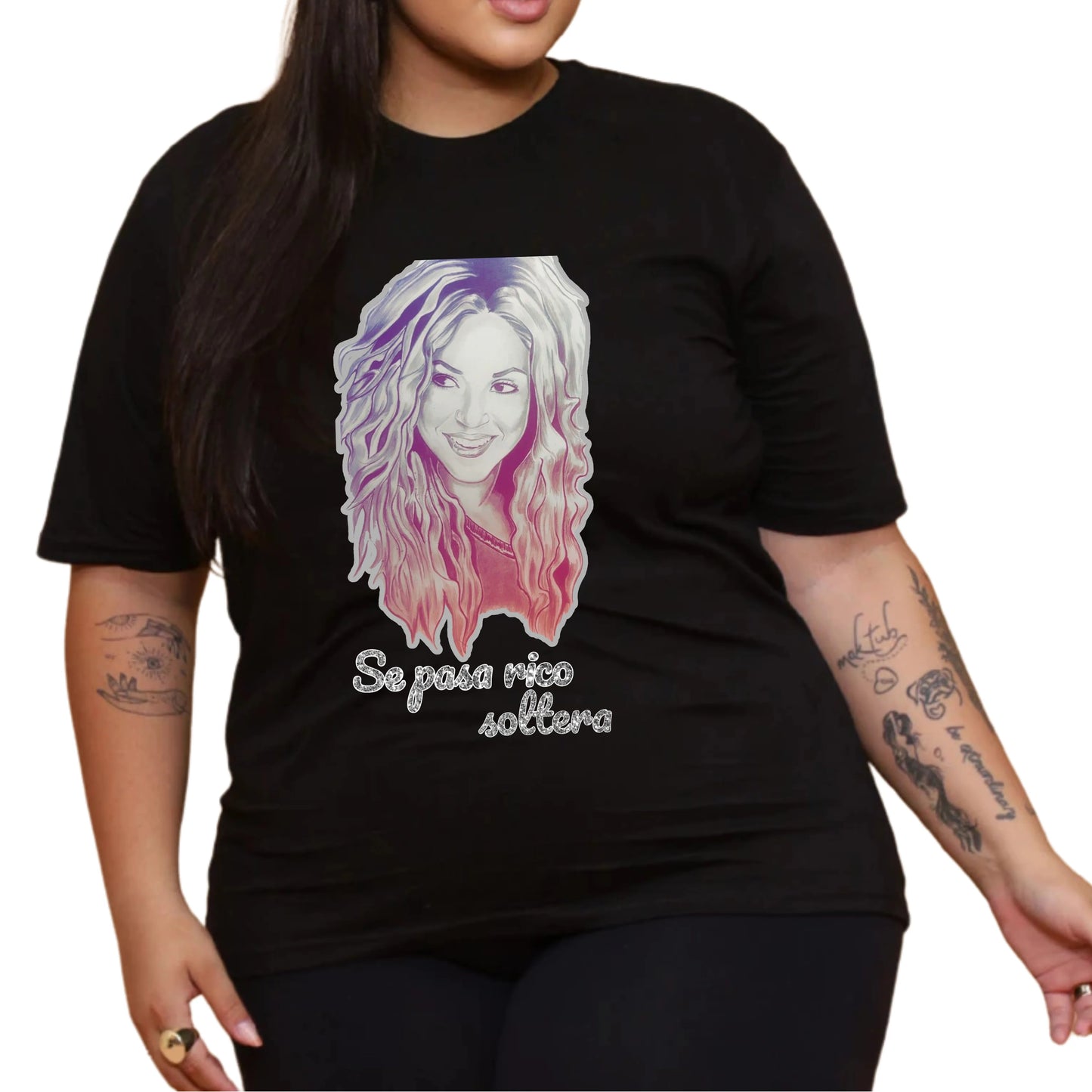 Camiseta Shakira Tour 2025 Brasil em Algodão Premium .30 Penteado - 08