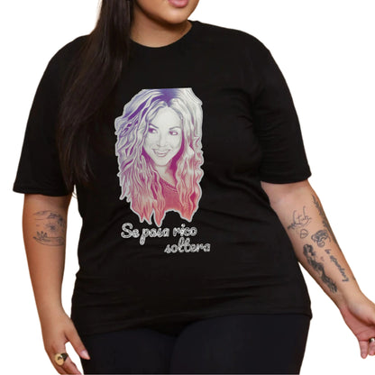 Camiseta Shakira Tour 2025 Brasil em Algodão Premium .30 Penteado - 08
