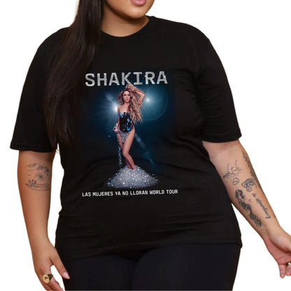 Frete Grátis - Camiseta Shakira Tour 2025 Brasil em Algodão Premium .30 Penteado - 10