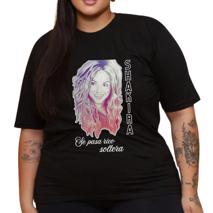 Camiseta Shakira Tour 2025 Brasil em Algodão Premium .30 Penteado - 02