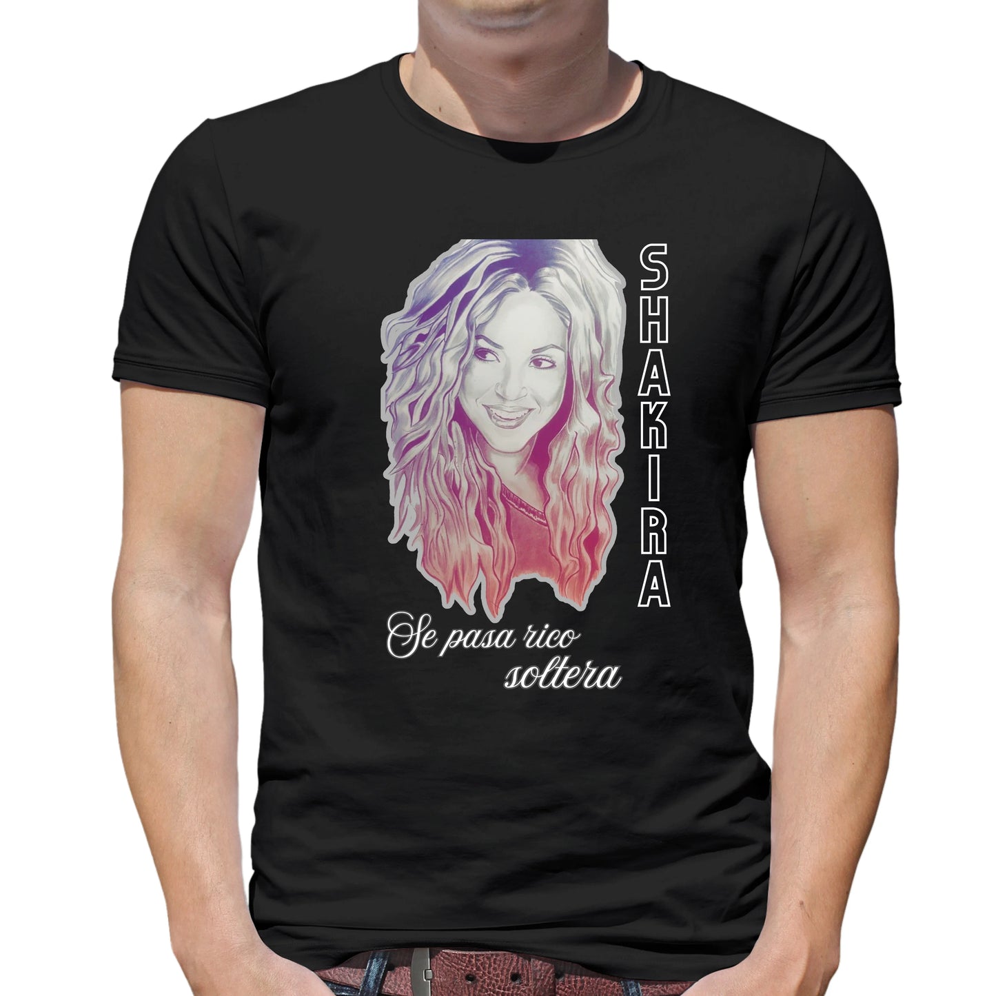 Camiseta Shakira Tour 2025 Brasil em Algodão Premium .30 Penteado - 02