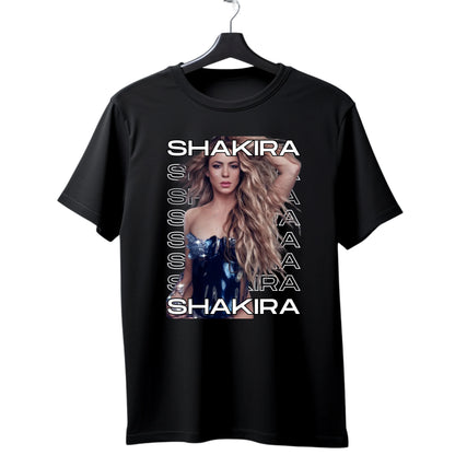 Camiseta Shakira Tour 2025 Brasil em Algodão Premium .30 Penteado - 01
